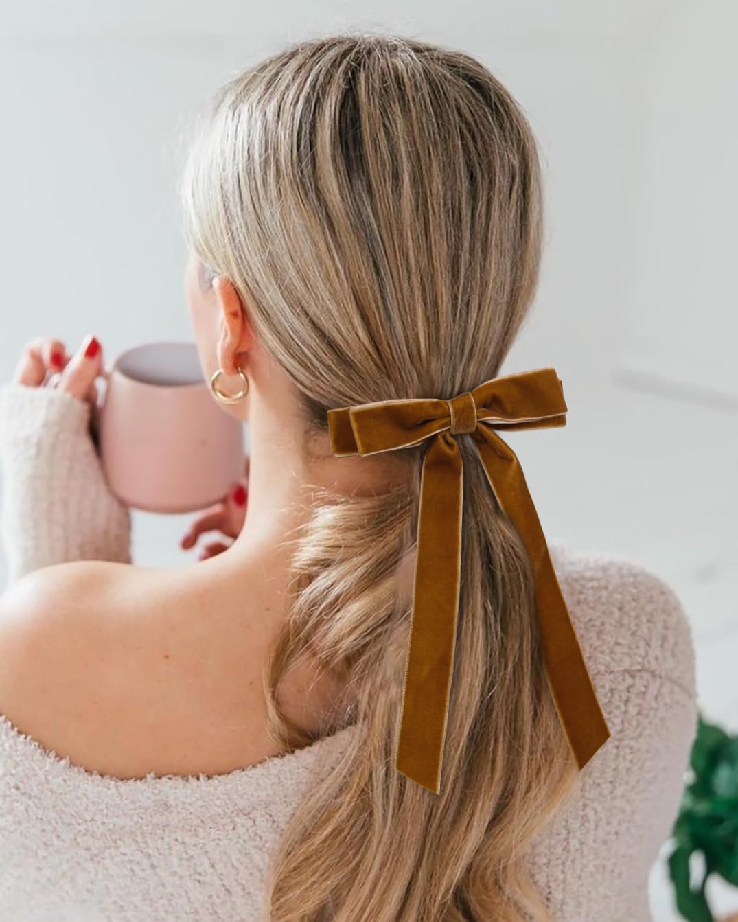 Lazo crema blanco de Tobeffect para peinados elegantes
