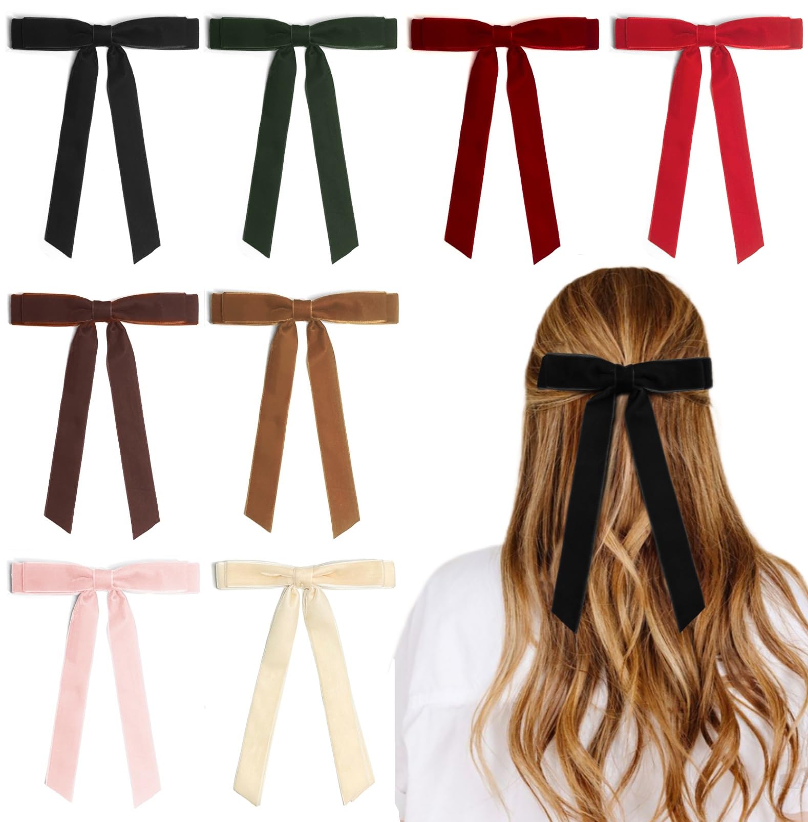 Lazo de terciopelo negro de Tobeffect para un look elegante diario