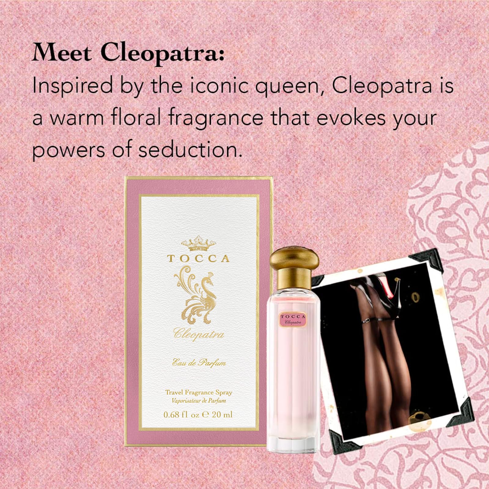 Notas vainilla y almizcle en Tocca Cleopatra para calidez sensual