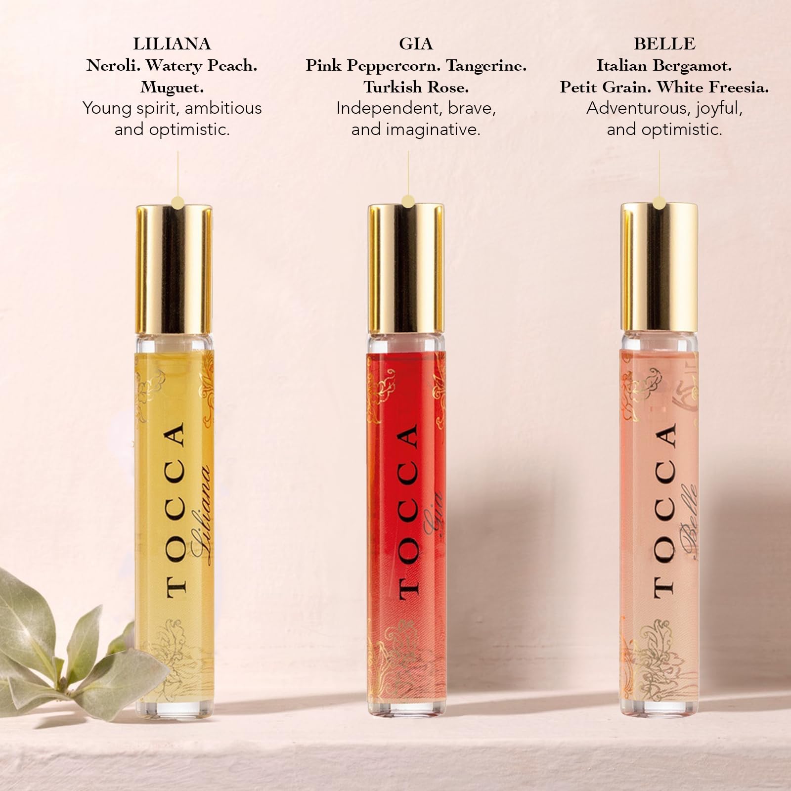 Tocca Colette spray miniatura, notas cítricas y suaves para salidas nocturnas.