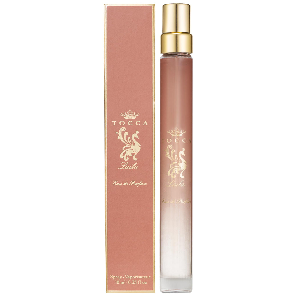 Tocca Laila, botella mini para llevar en el bolso, ideal para retoques.