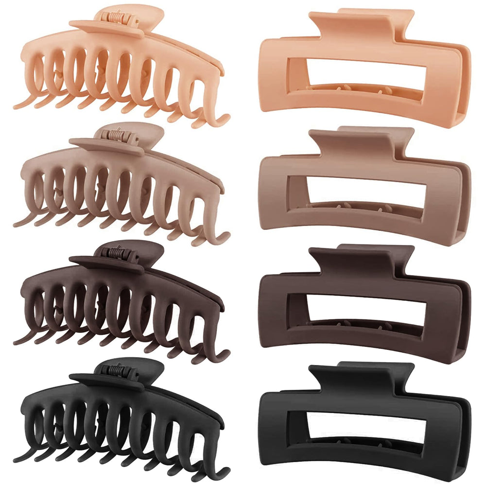 TOCCESS clip pelo grande neutro, agarre firme para cabello grueso.