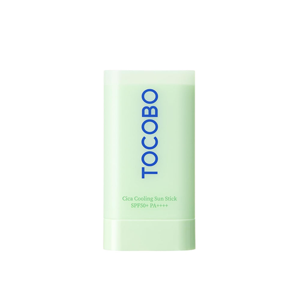 TOCOBO Cica Barra Refrescante en envase compacto para uso diario.