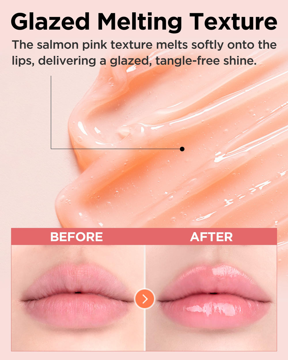 Aplicación con espátula para cubrir labios de forma uniforme.