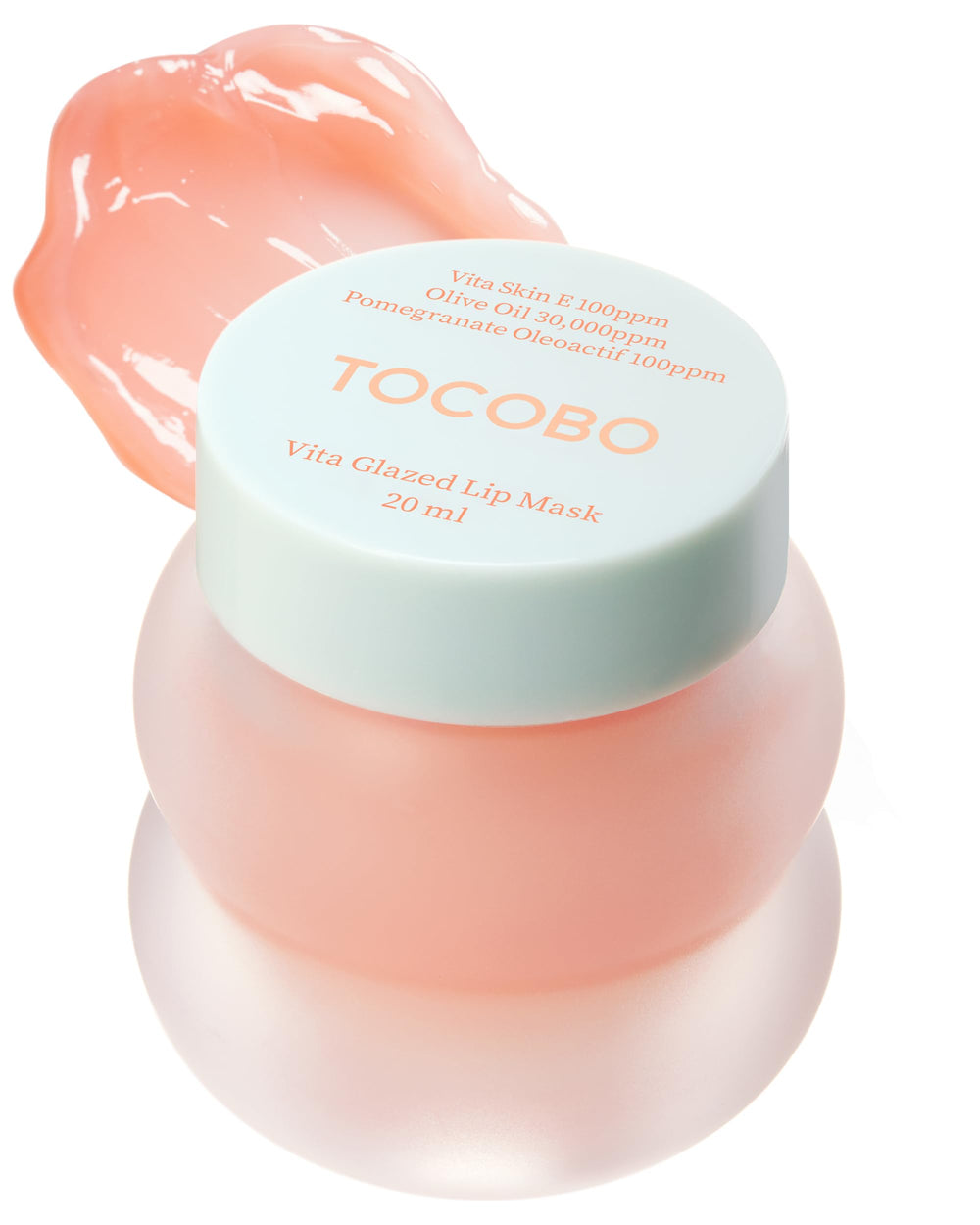 TOCOBO Vita Glazed Lip Mask en envase práctico para uso diario.