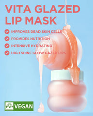 TOCOBO Vita Glazed Lip Mask ofrece textura glaseada y hidratación nocturna.