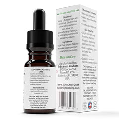 TODICAMP Aceite Manuka puro, frasco con gotero, para uso tópico suave.