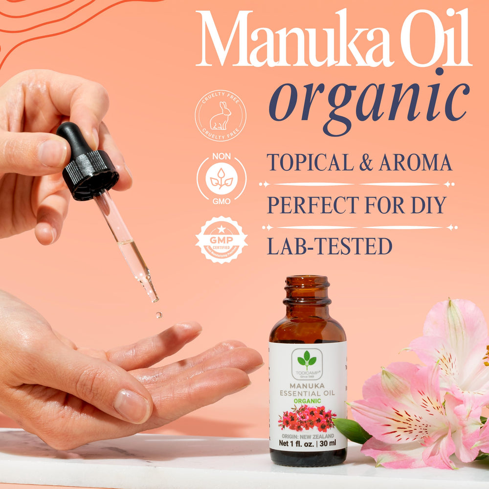 TODICAMP Aceite Manuka para piel, uso diario con beneficios calmantes.