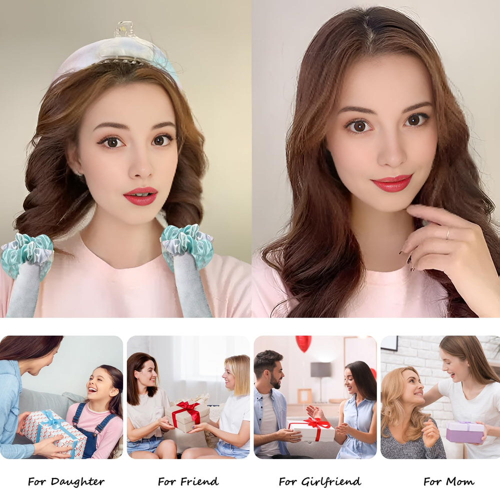 Toeah rulos para cabello sin calor para rizos al despertar