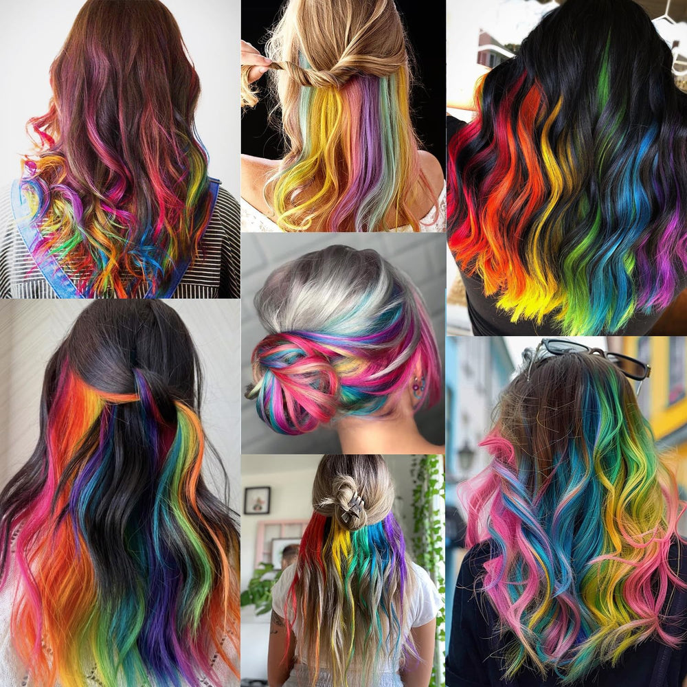Regalo ideal TOFAFA: juego de extensiones coloridas para disfraces y fiestas.