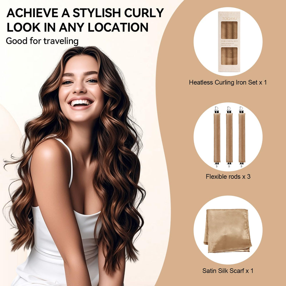 Togayu rulos para todo tipo de cabello con resultados sin calor.
