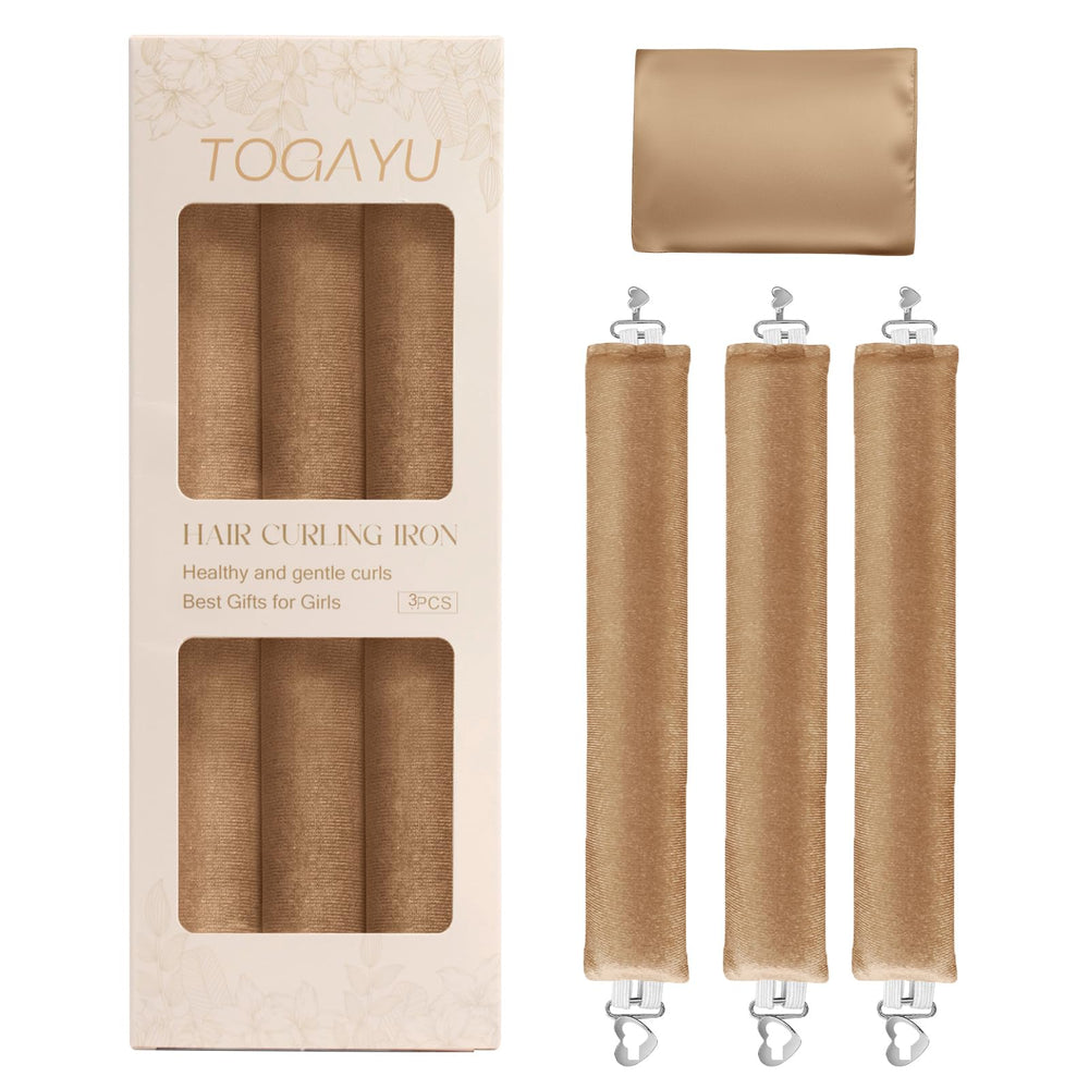 Togayu rulos sin calor en terciopelo para ondas duraderas.