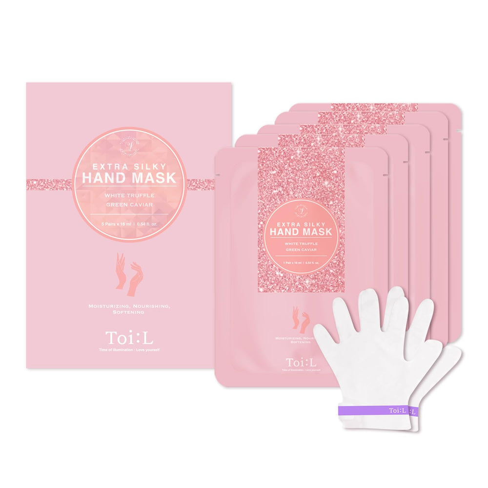 TOI:L Extra Silky Hand Mask en caja, regalo perfecto para manos suaves