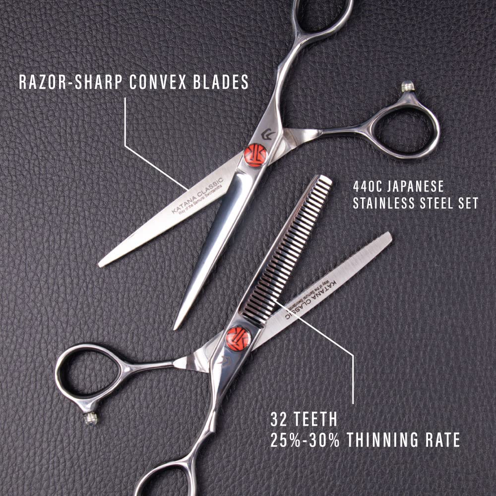 Tokko Shears Katana Clásico 65 Cizalla Ergonómica, diseño cómodo para sesiones largas