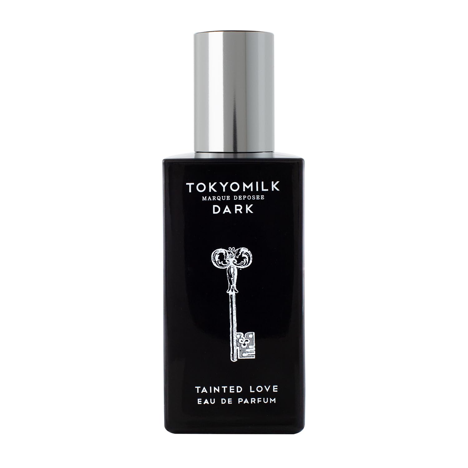 TOKYOMILK Dark Tainted Love: botella negra, presencia elegante para la noche.