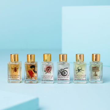 TOKYOMILK travel-size 0.23 oz bottles fit in any bag.
