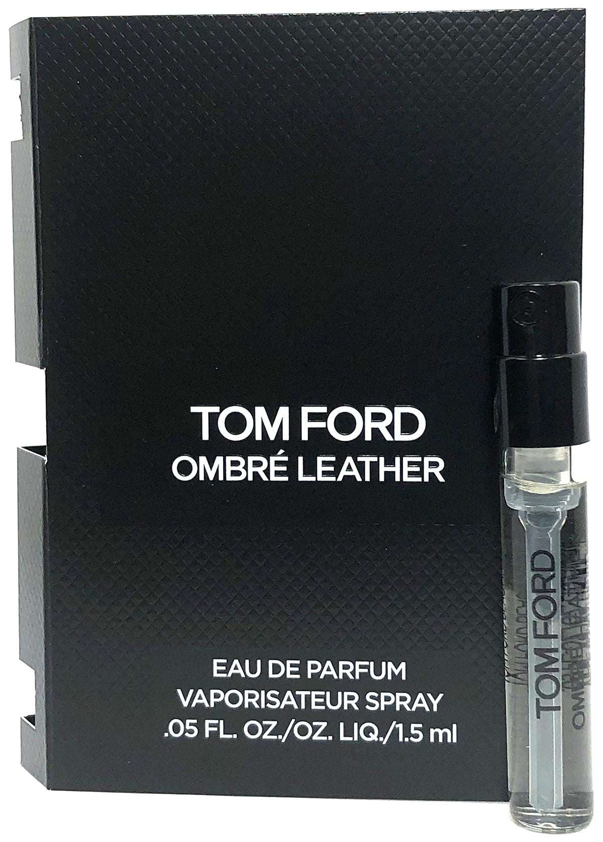 Tom Ford Ombre Leather bottle highlights tactile luxury for lasting impressions.