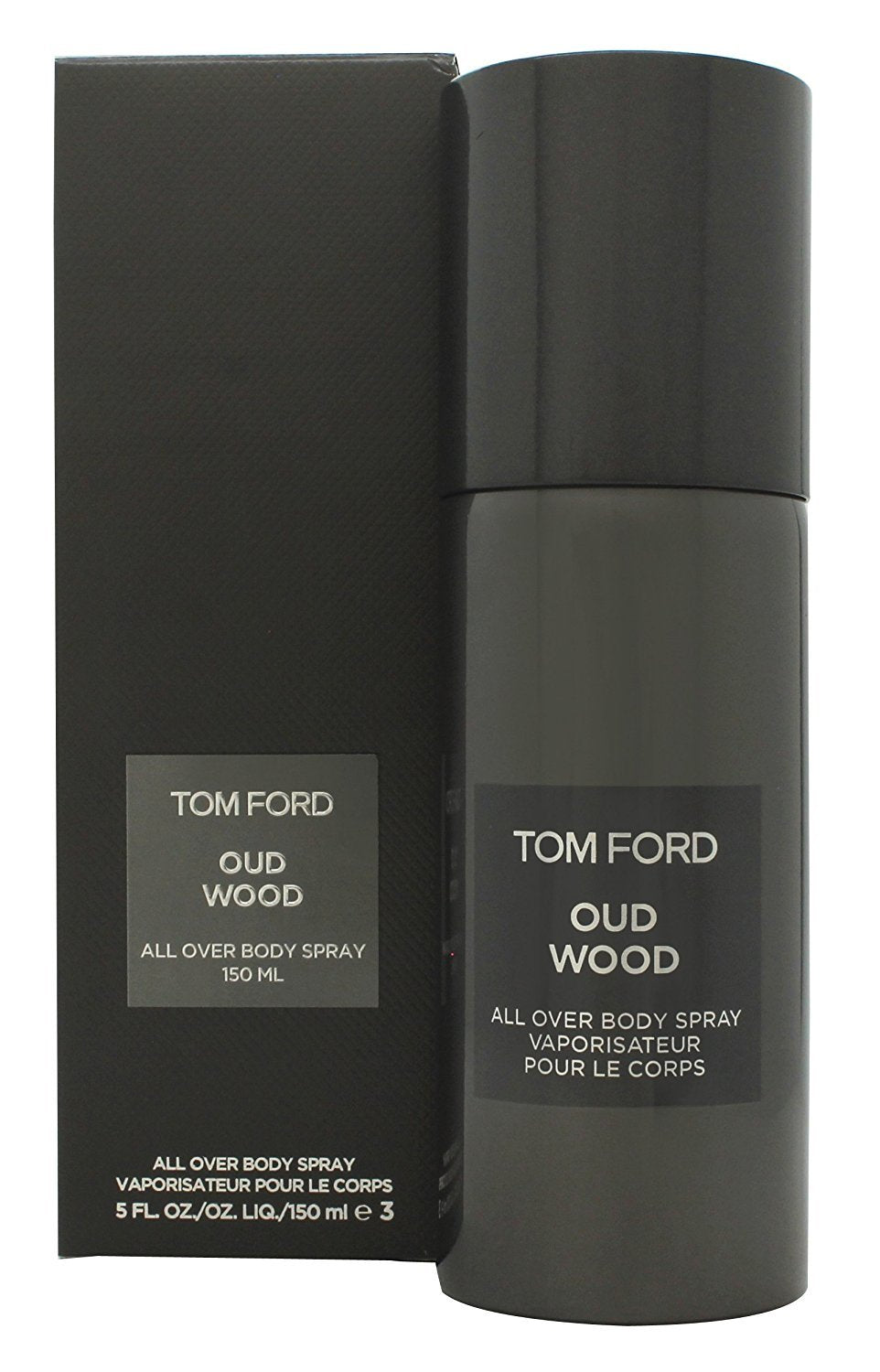 Tom Ford Oud Wood, empaque elegante listo para regalo o transporte.