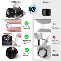 TOMICCA Gel Duro 3D: curado rápido para sesiones eficientes.