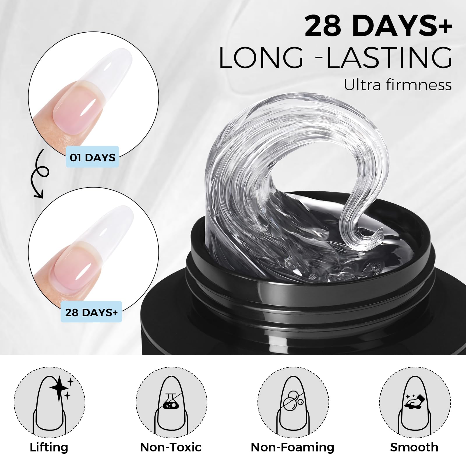 TOMICCA Gel Duro 3D: kit completo con lima y formas incluidas.