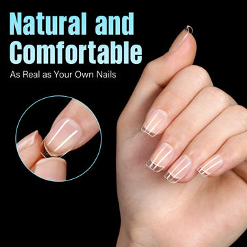 Puntas TOMICCA para uñas postizas claras y duraderas