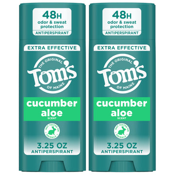 Tom’s of Maine desodorante pepino aloe, botella 3,25 oz, protección diaria sin fragancias artificiales