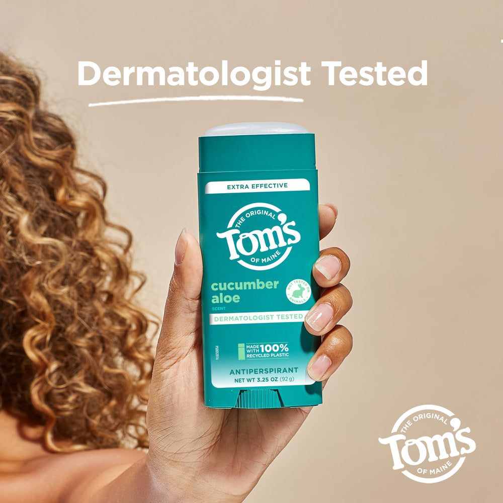 Tom’s of Maine desodorante pepino aloe, prueba dermatológica para mayor seguridad