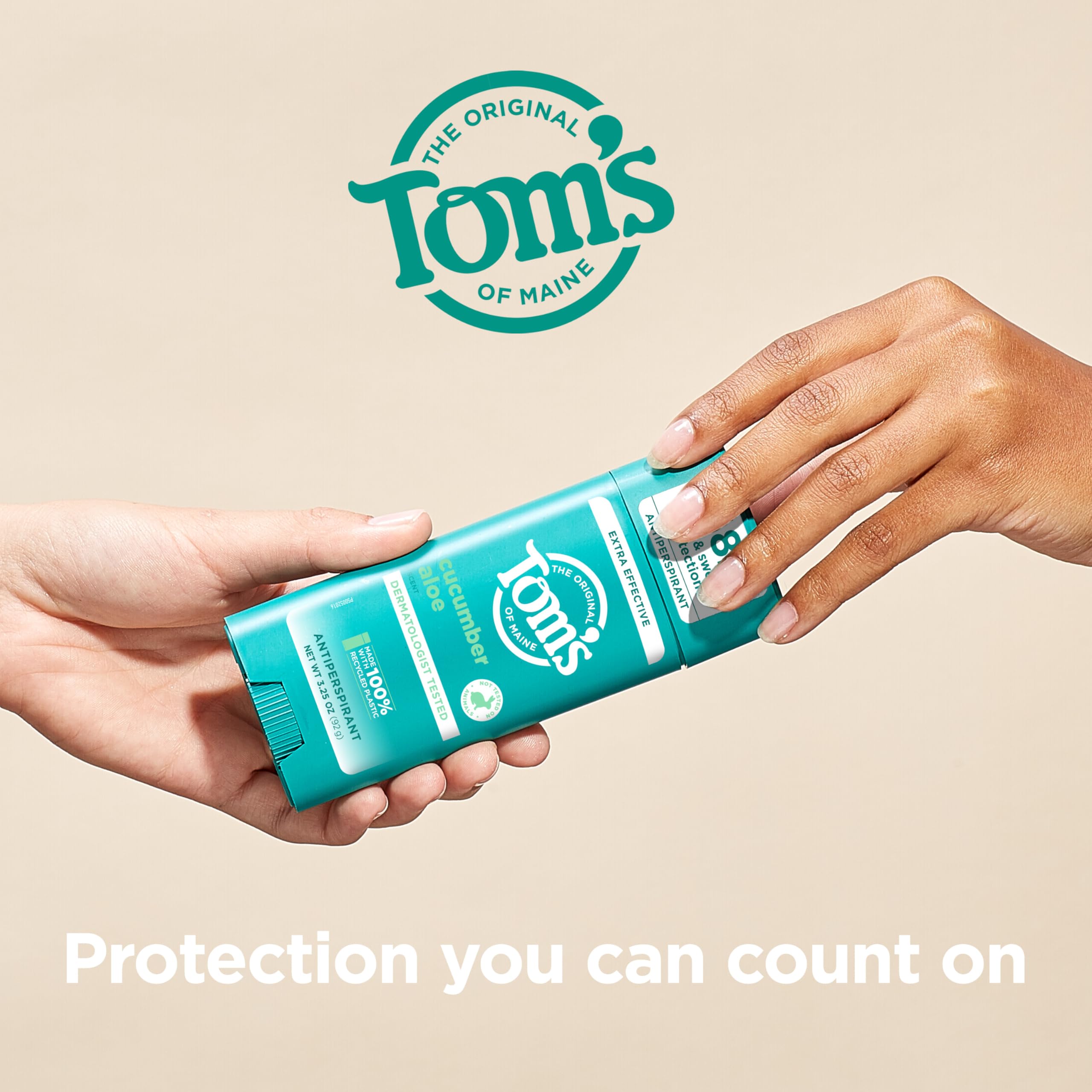 Tom’s of Maine desodorante pepino aloe, sin crueldad animal y cuidado sostenible