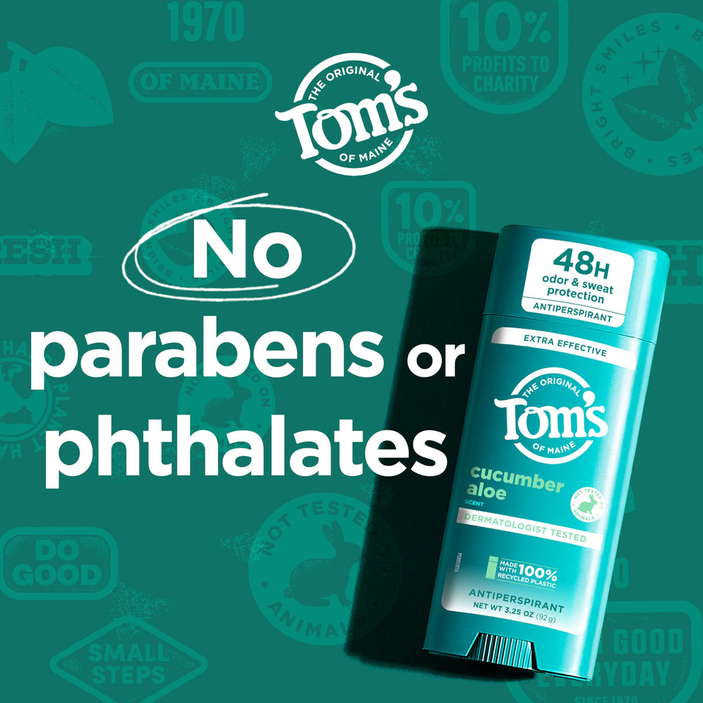 Tom’s of Maine desodorante pepino aloe, textura cremosa facilita la aplicación sin irritación