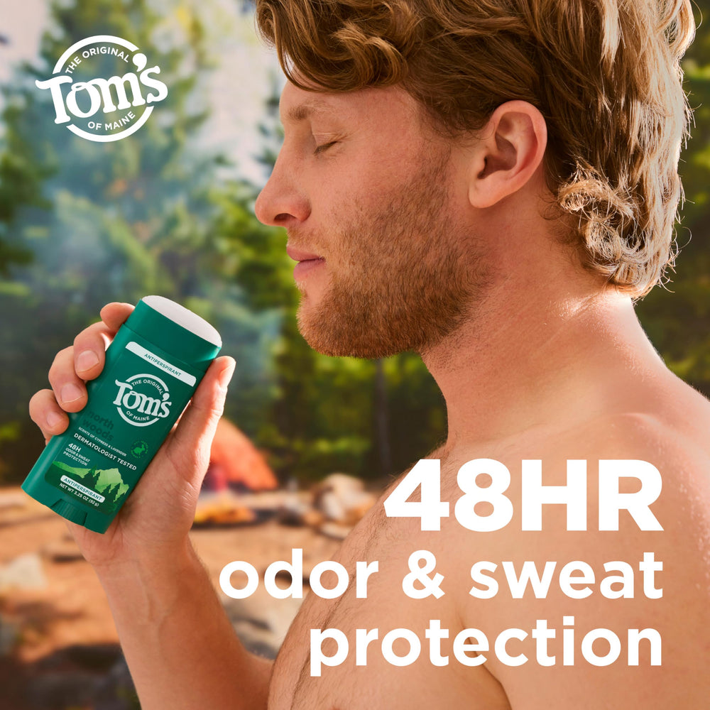 Tom’s of Maine North Woods, dermatológicamente probado y libre de fragancias artificiales.