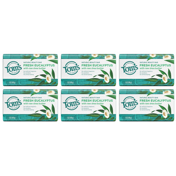 Tom's of Maine barra jabón para manos y cuerpo con fragancia suave.