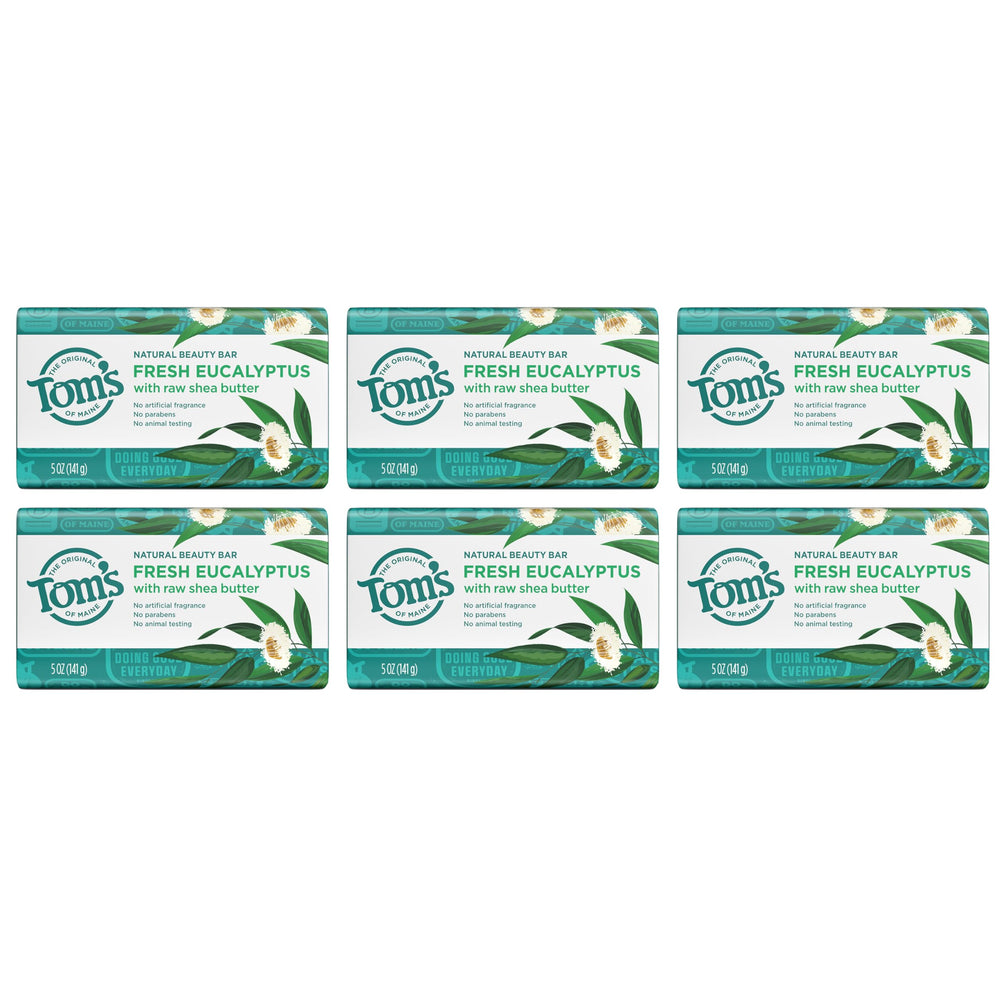 Tom's of Maine barra jabón para manos y cuerpo con fragancia suave.