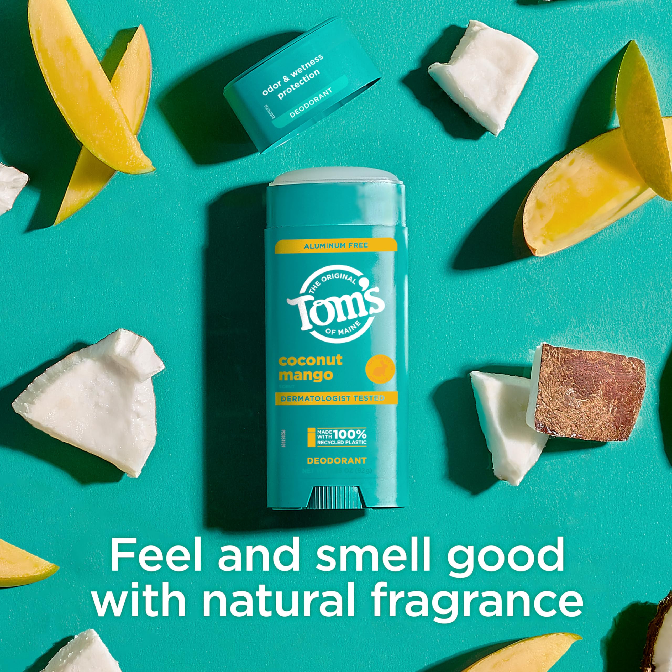 Tom's of Maine Coconut Mango: protección contra olor y humedad todo el día.