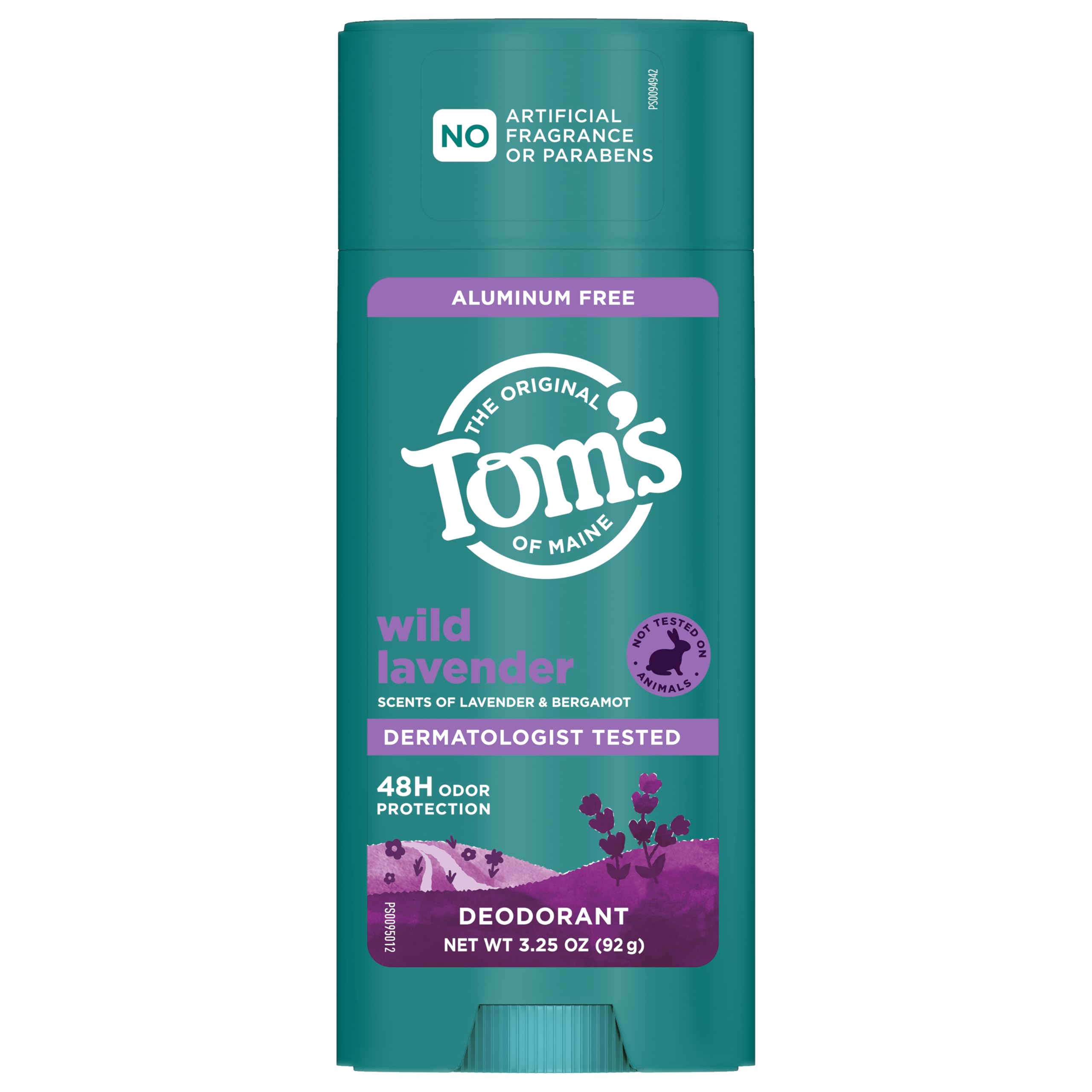 Tom’s of Maine desodorante lavanda, sensación fresca todo el día