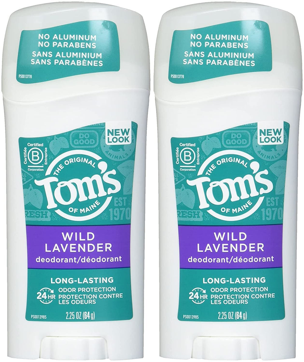 Tom's of Maine Desodorante Lavanda Stick: envase compacto y reciclable para uso diario.