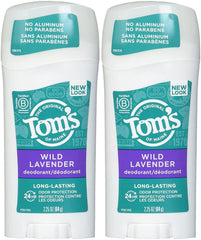 Tom's of Maine Desodorante Lavanda Stick: envase compacto y reciclable para uso diario.