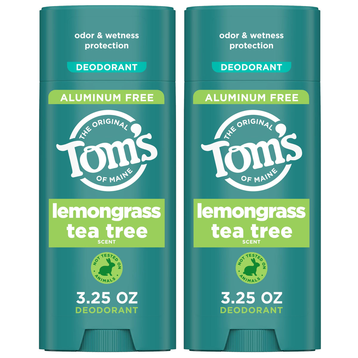 Tom’s of Maine desodorante Lemongrass Tea Tree barra transparente para uso diario