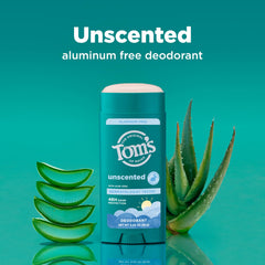 Tom’s of Maine Desodorante Natural sin fragancia, envase 100% reciclado para consumo consciente.