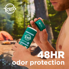Tom’s of Maine Desodorante Natural sin fragancia, protección de olor 48 horas para un día activo.