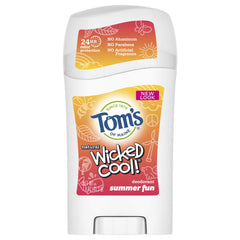 Tom's of Maine desodorante para niños, barra fragancia veraniega, frescura duradera.