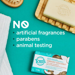 Tom's of Maine barra con aceite de argán marroquí para suavidad de la piel