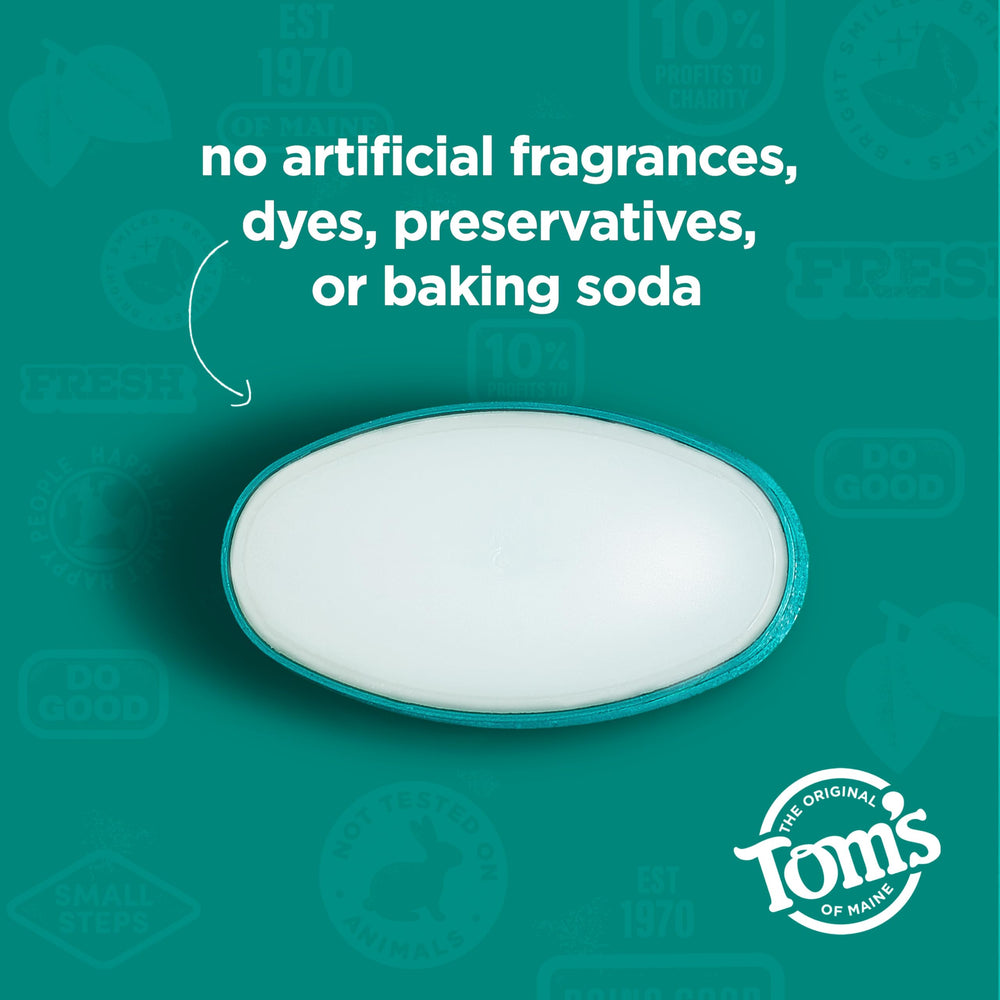 Natural ingredients icon indicating absence of artificial fragrances, parabens, baking soda.