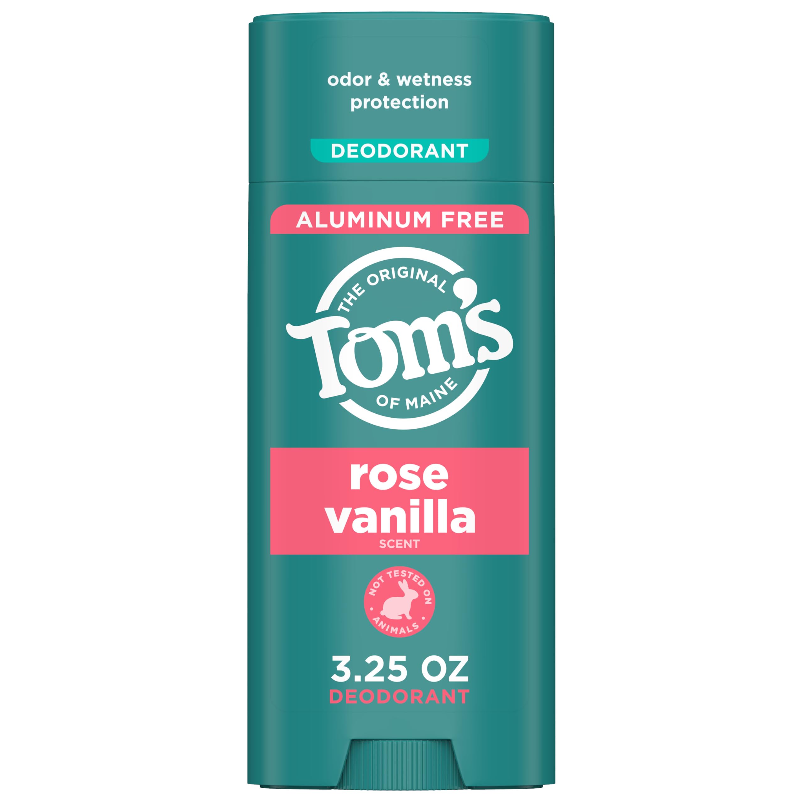 Tom's of Maine Rose Vanilla desodorante natural en barra para uso diario sin aluminio