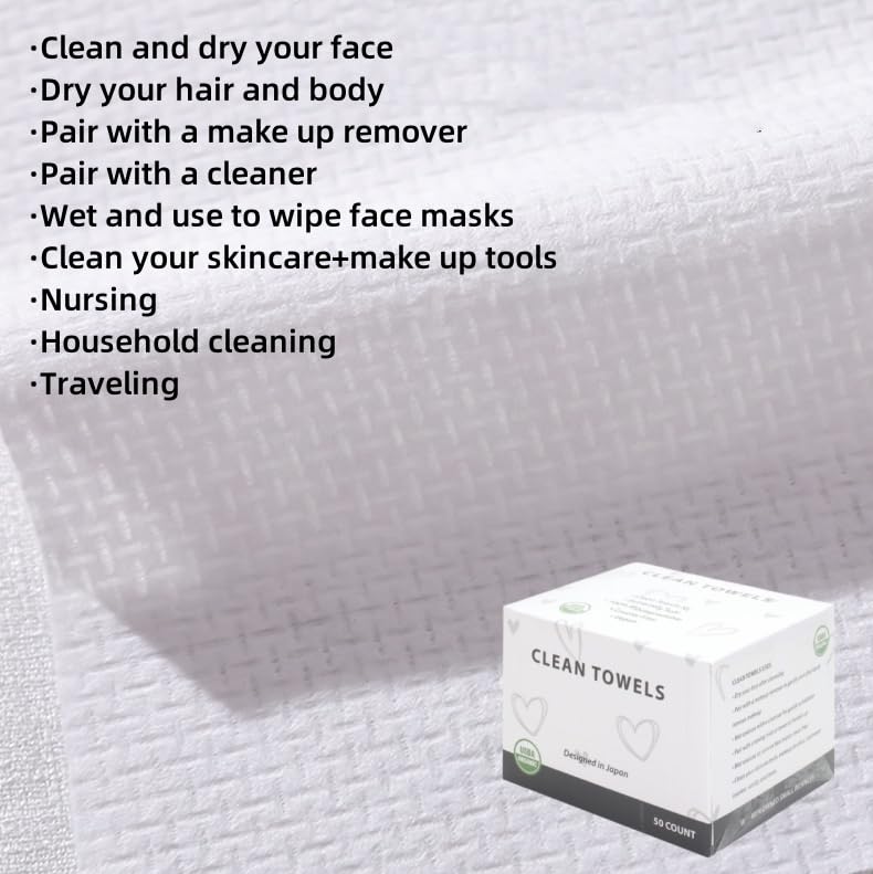 Toner Depot: toallas faciales desechables compactas para viaje, limpieza rápida