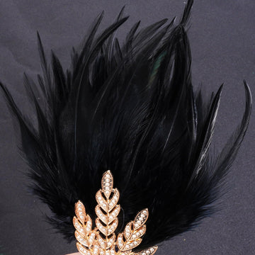 Diadema Tongcloud Flapper, diseño Gatsby clásico para fiestas temáticas.