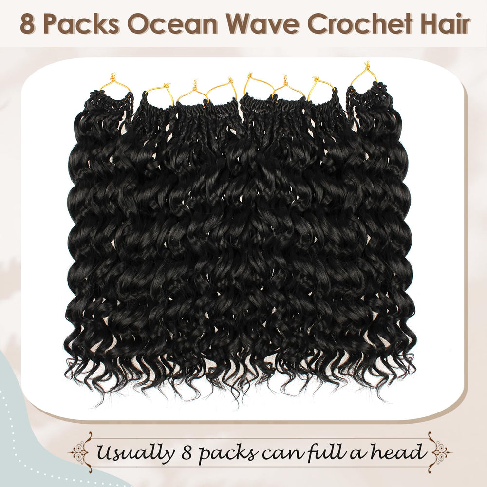 Toniola Ola Marina cabello crochet estuche con 8 paquetes