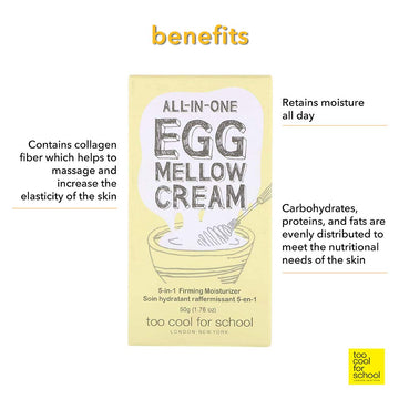 Too Cool For School Egg Mellow Cream, ingredientes clave para tono uniforme