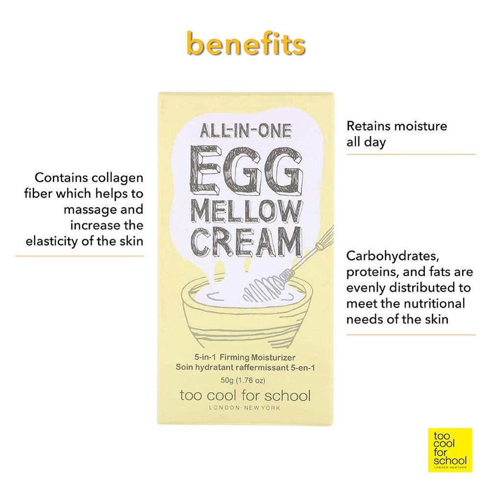 Too Cool For School Egg Mellow Cream, ingredientes clave para tono uniforme