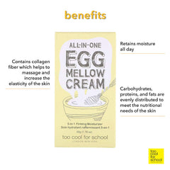 Too Cool For School Egg Mellow Cream, ingredientes clave para tono uniforme