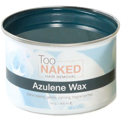 Too Naked Hair Removal cera azulene en envase de 14 oz para uso profesional